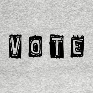 VOTE - V. 5 Black Text T-Shirt